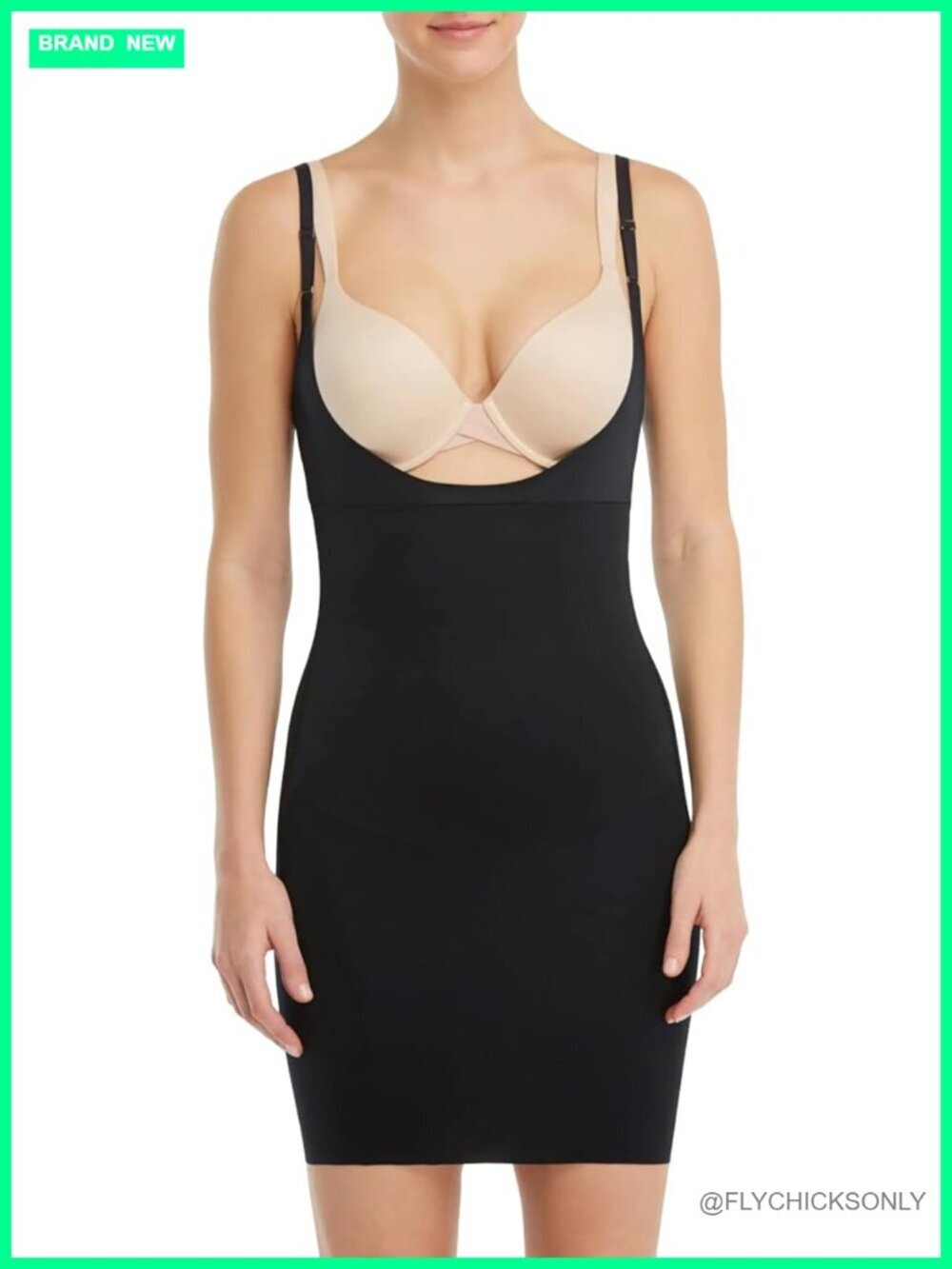 Open Bust Full Slip - Breathable Body Shapewear - Medium Compression - Anti-Slip